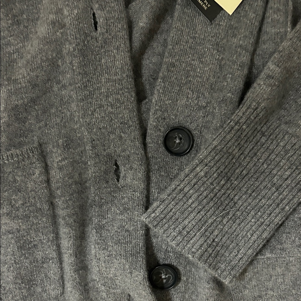 Max Studio Charcoal Cardigan Sweater - Picture 5 of 6